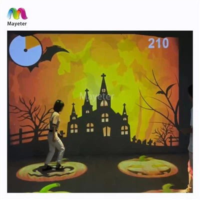 Trò chơi máy chiếu trên sàn tương tác trong nhà Trò chơi chiếu tường